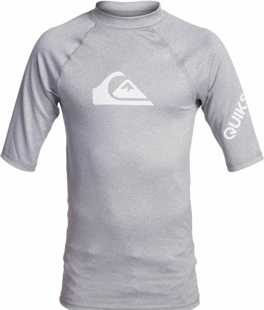 Quiksilver Boys' Legacy Short Sleeve Rashguard - UPF Sun Protection Swim Shirt for Kids