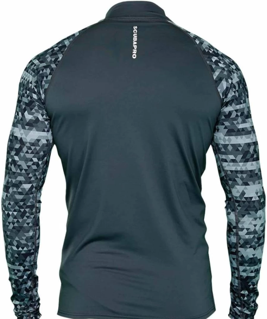 Scubapro Men's Rash Guard - UPF Sun Protection Swim Shirt for Scuba Diving & Water Sports