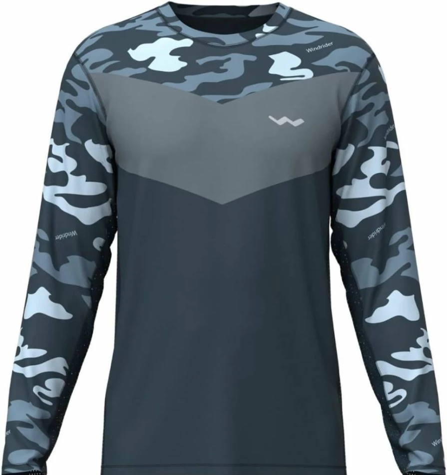 WindRider UPF 50+ Kids Rash Guard - Long Sleeve Sun Protective Swim Shirt for Boys & Girls, Beach Swimming, Fishing & Outdoor Activities