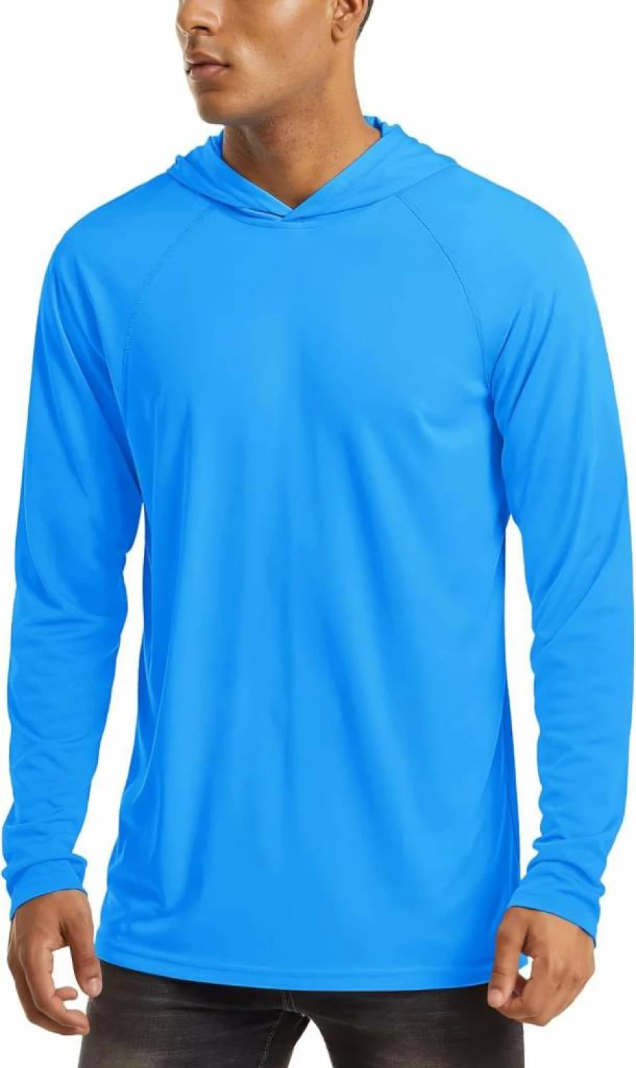 MAGCOMSEN Men's UPF 50+ Sun Protection Hooded Fishing Shirt Long Sleeve Athletic Rash Guard Quick-Dry Performance T-Shirt