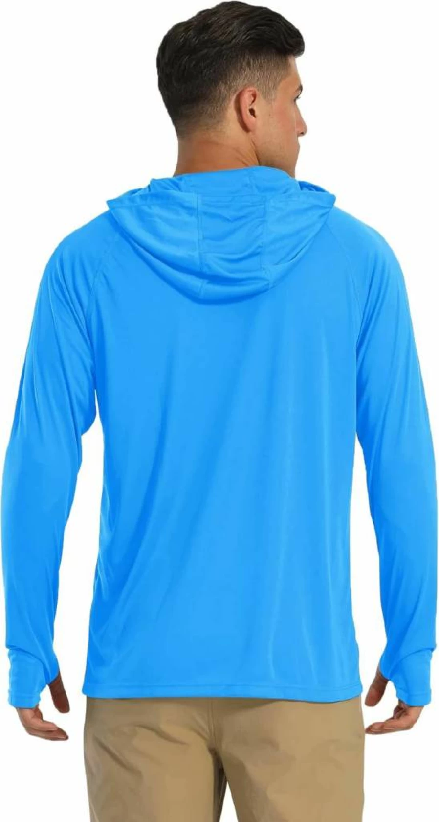 MAGCOMSEN Men's UPF 50+ Sun Protection Hooded Fishing Shirt Long Sleeve Athletic Rash Guard Quick-Dry Performance T-Shirt